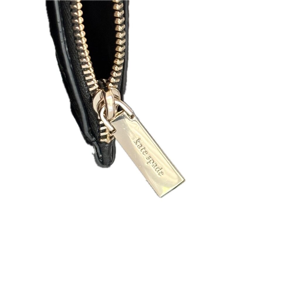 Kate Spade Leila Mini Zip Crossbody Bag in Black Pebbled Leather NEW - Picture 11 of 12